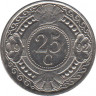 Монета. Нидерландские Антильские острова. 25 центов 1992 год. ав.
