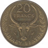 Монета. Мадагаскар. 20 франков 1978 год. рев.