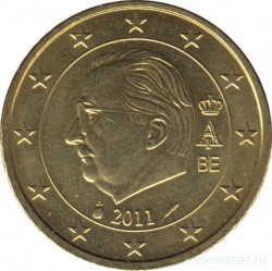 Монета. Бельгия. 50 центов 2011 год.
