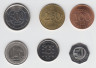  Монета. Ливан. набор из шести монет 50 ливров 1996 года , 25 ливров 2002 года , 50 , 100 ливров 2006 года и 250 , 500 ливров 2012 года. ав.