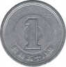 Монета. Япония. 1 йена 1983 год (58-й год эры Сёва). ав.