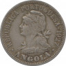 Монета. Ангола. 20 сентаво (4 макуты) 1927 год. ав.