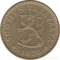 Монета. Финляндия. 10 пенни 1970 год.