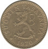 Аверс. Монета. Финляндия. 10 пенни 1970 год.