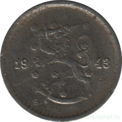 Монета. Финляндия. 50 пенни 1943 год (железо). 