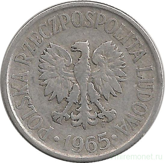 Монета. Польша. 50 грошей 1965 год. 