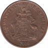 Монета. Багамские острова. 1 цент 2006 год. ав.