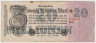 Банкнота. Германия. Веймарская республика. 20 миллионов марок 1923 год. Серийный номер - две цифры, буква (чёрные), шесть цифр (красные). ав.