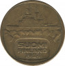 Аверс. Монета. Финляндия. 5 марок 1984 год.