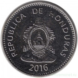 Монета. Гондурас. 20 сентаво 2016 год.