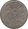 Монета. Тринидад и Тобаго. 10 центов 1979 год. рев.