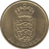 Монета. Дания. 10 крон 2011 год. рев.