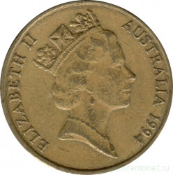 Монета. Австралия. 2 доллара 1994 год.