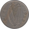 Монета. Ирландия. 5 пенсов 1969 год. ав.