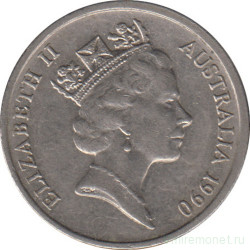Монета. Австралия. 5 центов 1990 год.