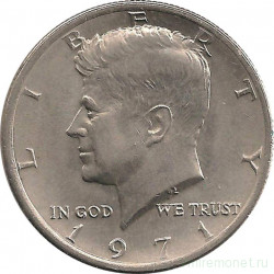 Монета. США. 50 центов 1971 год.