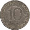 Монета. Словения. 10 толаров 2004 год. ав