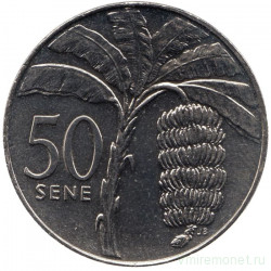 Монета. Самоа. 50 сене 2010 год.