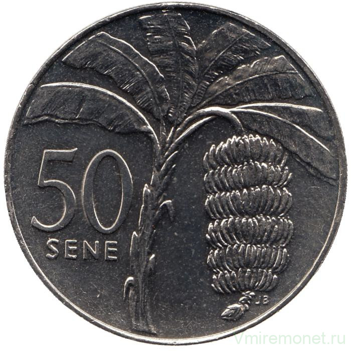 Монета. Самоа. 50 сене 2010 год.