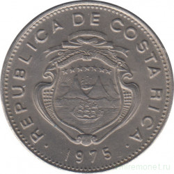 Монета. Коста-Рика. 50 сентимо 1975 год.