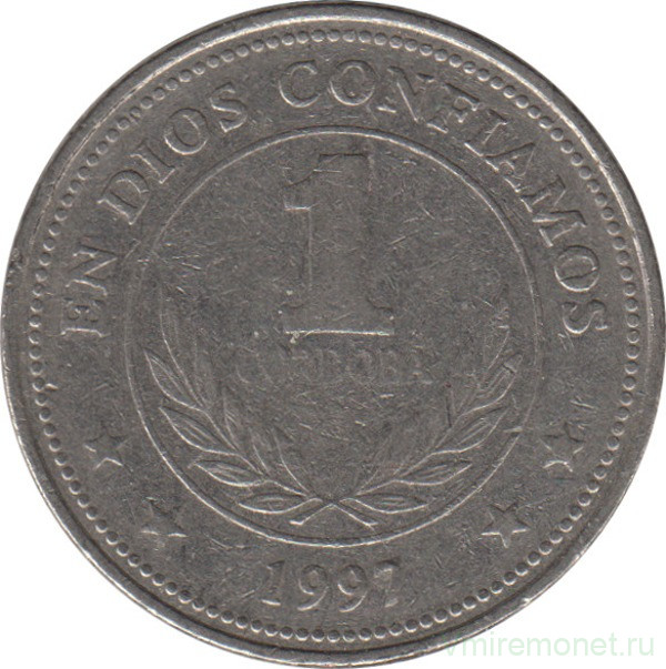 Монета. Никарагуа. 1 кордоба 1997 год.