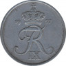 Монета. Дания. 5 эре 1957 год. ав.