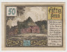 Бона. Нотгельд. Германия. Замок Дитмаршен. 50 пфеннигов 1916 год. Вариант 208.1.а.1. рев.