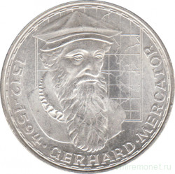 Монета. ФРГ. 5 марок 1969 год. 375 лет со дня смерти Герхарда Меркатора.