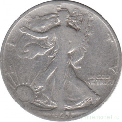 Монета. США. 50 центов 1941 год. Шагающая свобода. Монетный двор - Денвер (D).