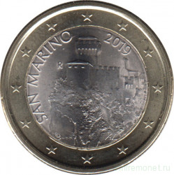 Монета. Сан-Марино. 1 евро 2019 год.
