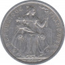 Монета. Новая Каледония. 2 франка 1990 год. ав.