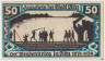 Бона. Нотгельд. Германия. Город Плён. 50 пфеннигов 1921 год. Вариант 1064.3.а.4. рев.