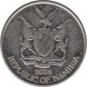Монета. Намибия. 5 центов 2009 год. ав.