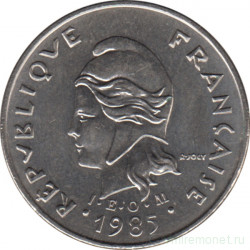 Монета. Французская Полинезия. 10 франков 1985 год.