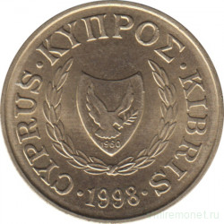 Монета. Кипр. 5 центов 1998 год.