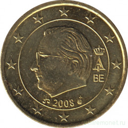Монета. Бельгия. 50 центов 2008 год.