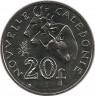Монета. Новая Каледония. 20 франков 2013 год.
