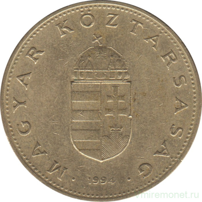 Монета. Венгрия. 100 форинтов 1994 год.