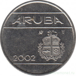 Монета. Аруба. 25 центов 2002 год.