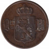 Монета. Норвегия. 1 эре 1899 год.