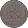 Монета. Коморские острова. 100 франков 2003 год. рев.