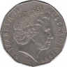 Монета. Австралия. 50 центов 1999 год. ав.