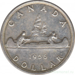 Монета. Канада. 1 доллар 1956 год.