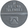 Жетон телефонный. Бразилия.  "Local Systema Telebras" 1983 год.