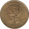 Монета. Чехословакия. 1 крона 1983 год. ав.