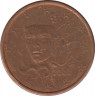 Монета. Франция. 1 цент 2004 год. ав.