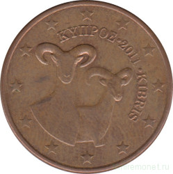 Монета. Кипр. 5 центов 2011 год.