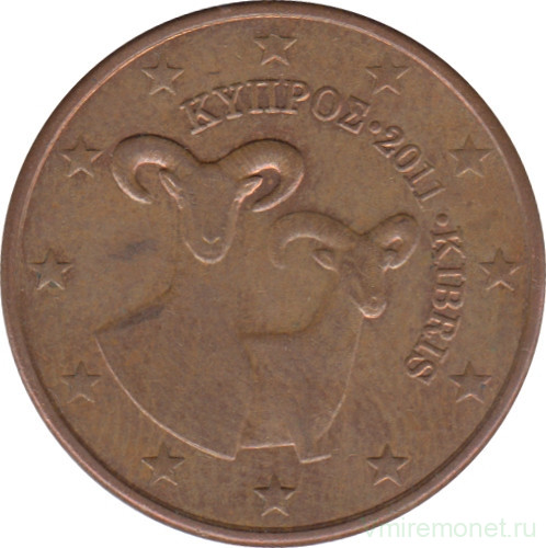Монета. Кипр. 5 центов 2011 год.