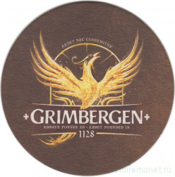 Подставка. Пиво  "Grimbergen". (Круг).