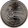 Монета. США. 25 центов 2008 год. Штат № 51 Округ Колумбия.